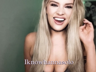 Iknowhannasolo